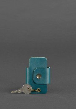 Шкіряна ключниця смарт-кейс 4.0 зелена BN-KL-4-malachite фото