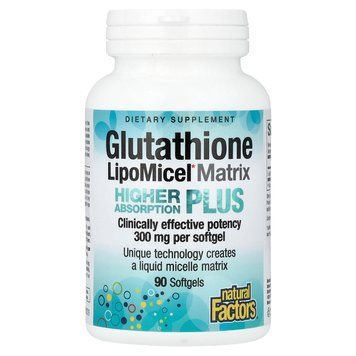 Natural Factors Glutathione LipoMicel Matrix 300 mg 90 рідких капсул - Natural Factors