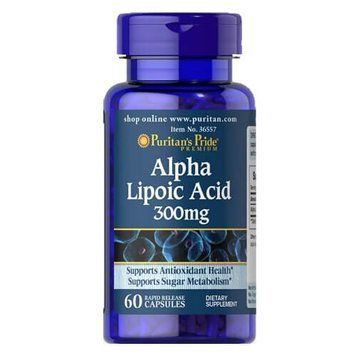 Puritan's Pride Alpha Lipoic Acid 300 mg 60 капс Puritan's Pride купити в Україні