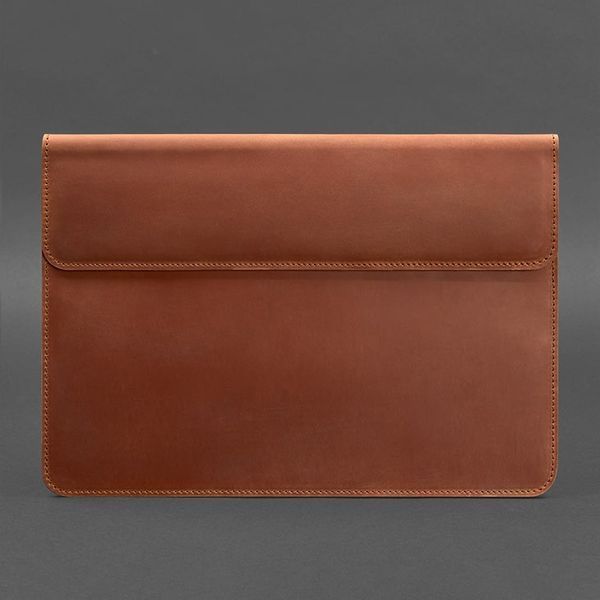 Шкіряний чохол-конверт на магнітах для MacBook 14 Світло-коричневий Crazy Horse BN-GC-22-k-kr фото