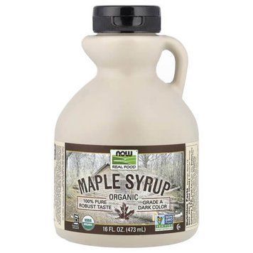 NOW Organic Maple Syrup Grade A Dark Color 473 мл NOW-06948 фото