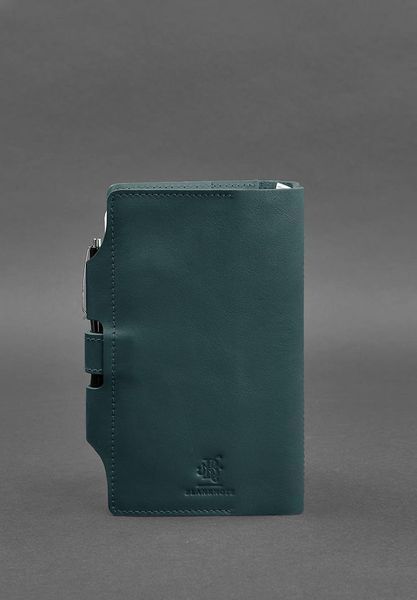 Шкіряний блокнот (Софт-бук) 4.0 зелений Краст BN-SB-4-st-malachite фото
