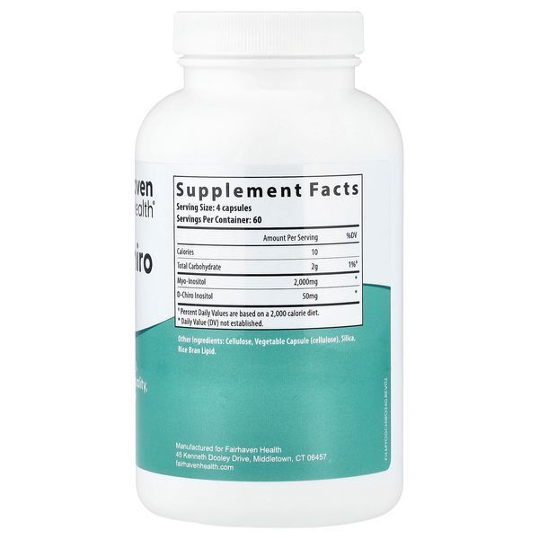 Fairhaven Health Myo + D-Chiro Inositol 240 капсул - Fairhaven Health