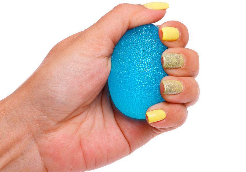 Еспандер кистьовий EasyFit Hand Boost (силіконове яйце) синій фото