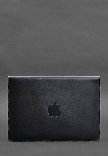 Шкіряний чохол-конверт на магнітах для MacBook 14 Темно-синій BN-GC-22-navy-blue фото