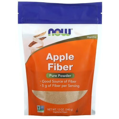 NOW Apple Fiber Pure Powder 340 грам - NOW FOODS