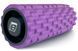 Масажний ролик EasyFit Grid Roller 33 см v.1.1 міцний масажер (фіолетовий) фото 1