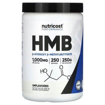 Nutricost Performance HMB 250 грам - Nutricost
