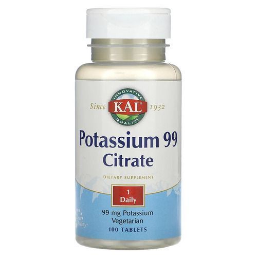 KAL Potassium 99 Citrate 99 mg 100 таблеток KAL купити в Україні