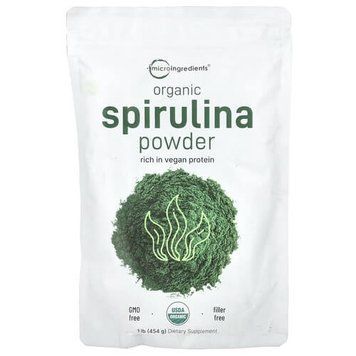 Micro Ingredients Organic Spirulina Powder 454 грам MII-61645 фото