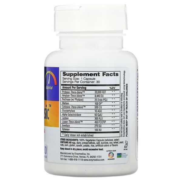 Enzymedica Digest Basic Essential Enzyme Formula 30 капсул ENZ-29050 фото