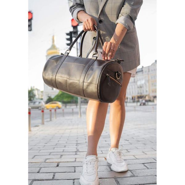 Шкіряна&nbsp;сумка&nbsp;Harper&nbsp;темно-коричнева&nbsp;краст BN-BAG-14-choko фото