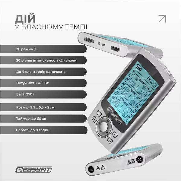 Міостимулятор EasyFit MyoTone імпульсний масажер для м'язів фото