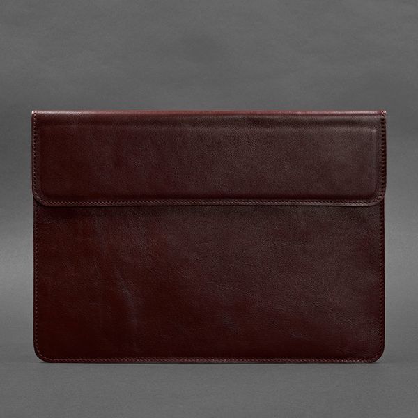 Шкіряний чохол-конверт на магнітах для MacBook 13 Бордовий BN-GC-9-vin фото