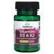 Swanson Vitamins D3 & K2 2000IU/75mcg 60 капсул фото 1