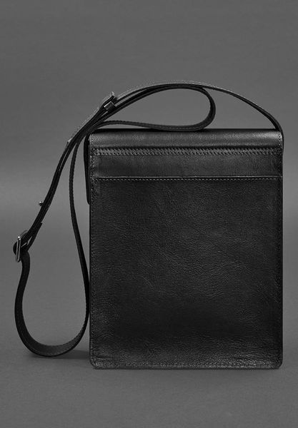Чоловіча шкіряна сумка-месенджер Esquire чорна BN-BAG-18-g фото