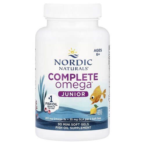 Nordic Naturals Complete Omega Junior Lemon 90 міні м'які гелі фото