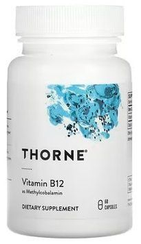 Thorne Vitamin B12 (as Methylcobalamin) 1000 mcg 60 капсул - Thorne