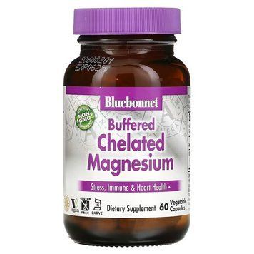 Bluebonnet Buffered Chelated Magnesium 60 капсул  купити в Україні