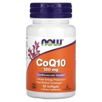 NOW CoQ10 100 mg 50 рідких капсул - NOW FOODS